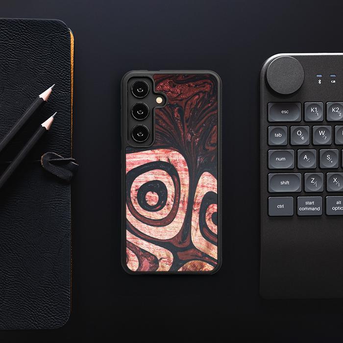 Samsung Galaxy S25 Handyhülle aus Harz und Holz - Synergy#F32