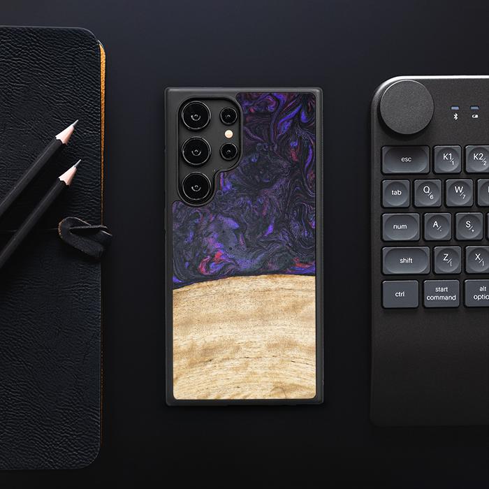 Samsung Galaxy S25 Ultra Handyhülle aus Harz und Holz - Synergy#F7