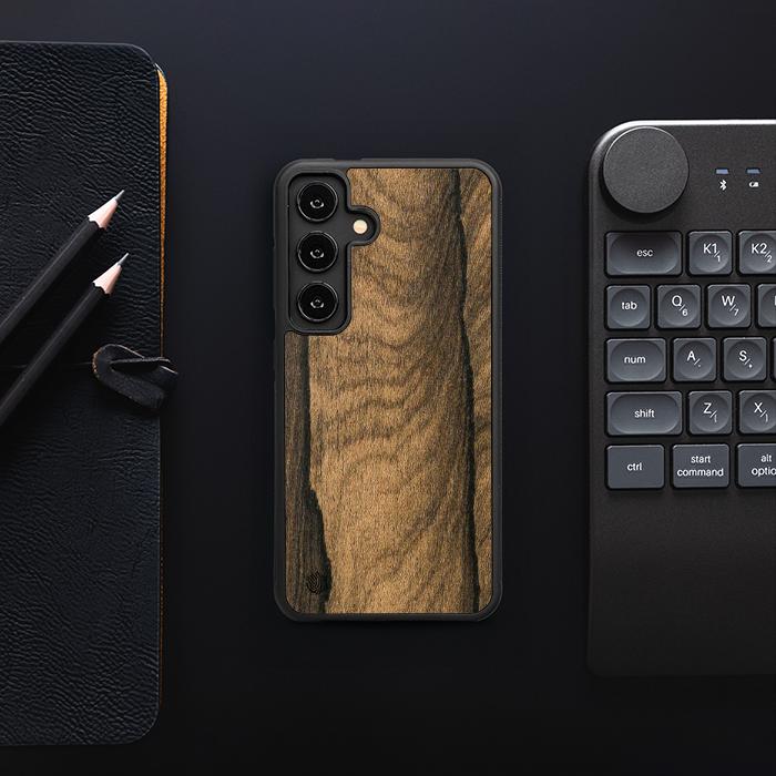 Samsung Galaxy S25 Handyhülle aus Holz - Ziricote