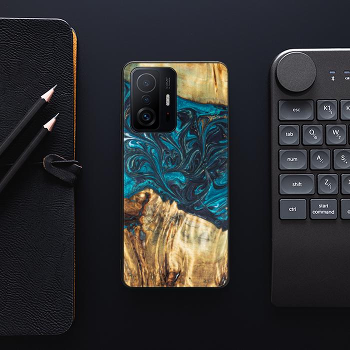 Xiaomi 11T / 11T Pro Handyhülle aus Harz und Holz - Synergy#E12