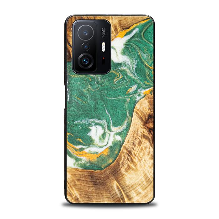 Xiaomi 11T / 11T Pro Handyhülle aus Harz und Holz - Synergy#E20