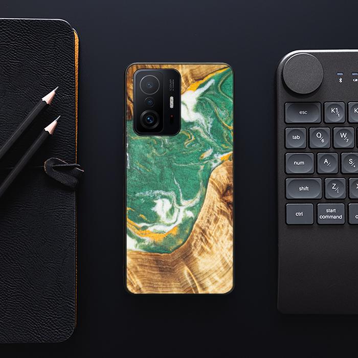 Xiaomi 11T / 11T Pro Handyhülle aus Harz und Holz - Synergy#E20