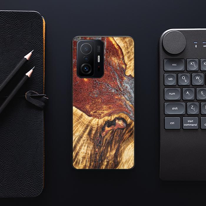 Xiaomi 11T / 11T Pro Handyhülle aus Harz und Holz - Synergy#E9