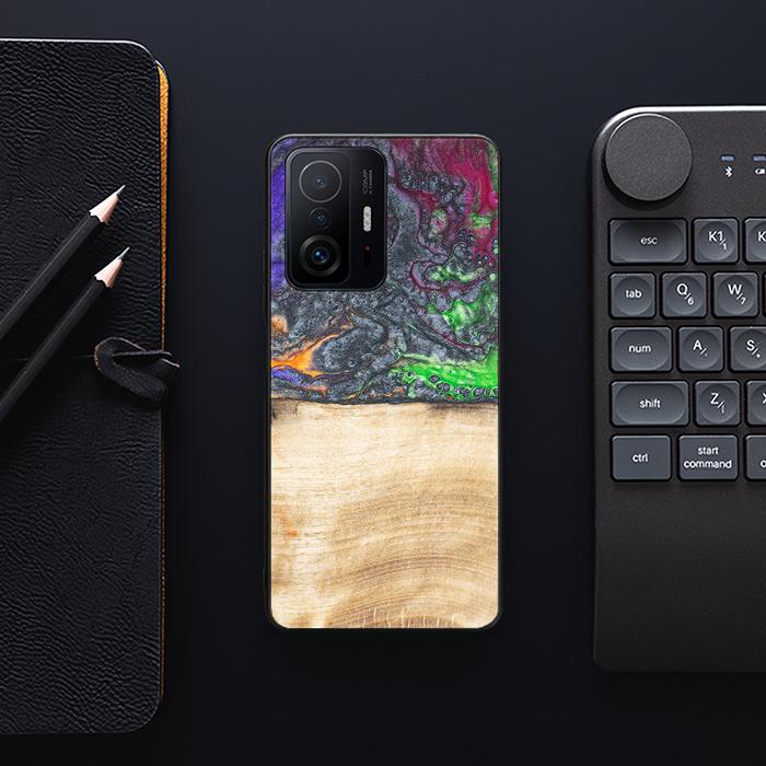 Xiaomi 11T / 11T Pro Handyhülle aus Harz und Holz - Synergy#F2