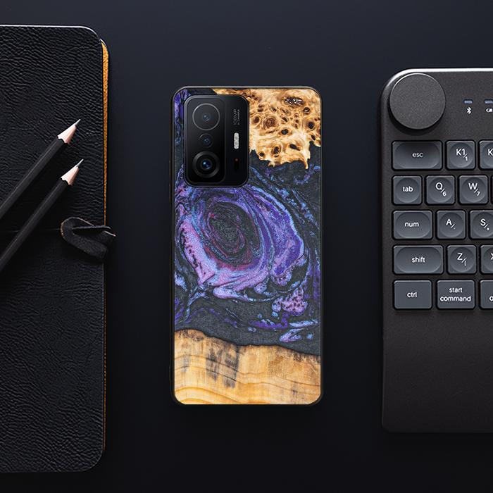Xiaomi 11T / 11T Pro Handyhülle aus Harz und Holz - Synergy#F24
