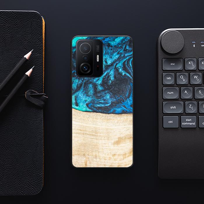 Xiaomi 11T / 11T Pro Handyhülle aus Harz und Holz - Synergy#F3