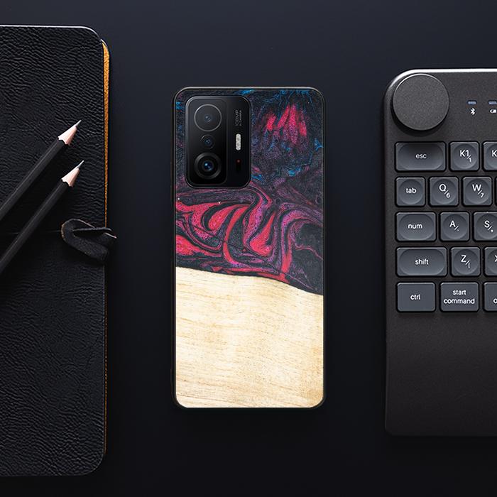 Xiaomi 11T / 11T Pro Handyhülle aus Harz und Holz - Synergy#F5
