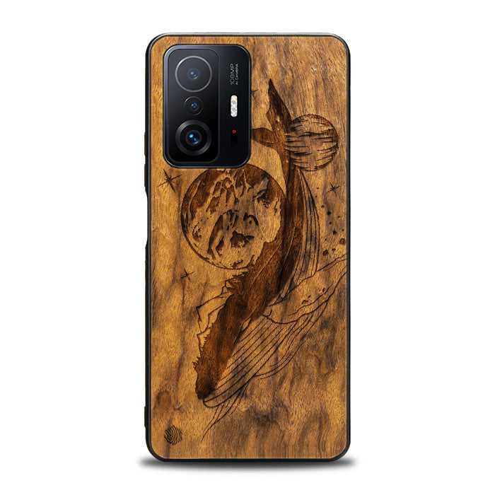 Xiaomi 11T / 11T Pro Handyhülle aus Holz - Cosmic Whale