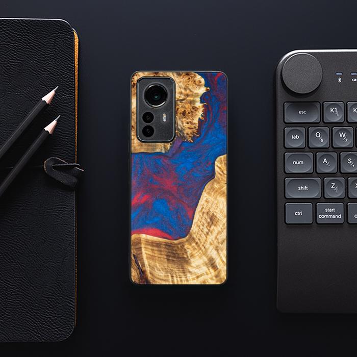 Xiaomi 12 / 12X Handyhülle aus Harz und Holz - Synergy#E10