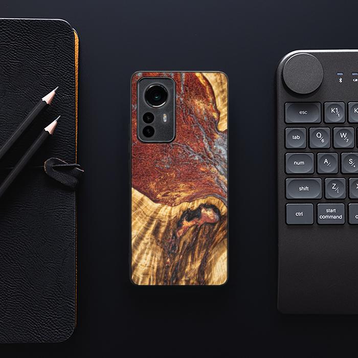 Xiaomi 12 / 12X Handyhülle aus Harz und Holz - Synergy#E9