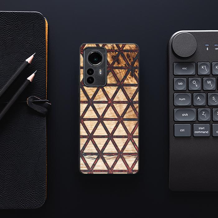 Xiaomi 12 / 12X Handyhülle aus Harz und Holz - Synergy#F22
