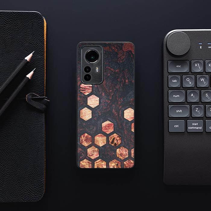 Xiaomi 12 / 12X Handyhülle aus Harz und Holz - Synergy#F27
