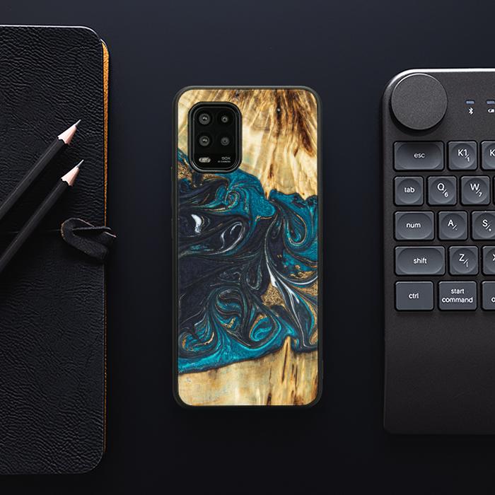 Xiaomi Mi 10 lite Handyhülle aus Harz und Holz - SYNERGY#E1