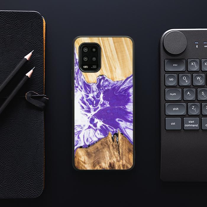 Xiaomi Mi 10 lite Handyhülle aus Harz und Holz - Synergy#A78