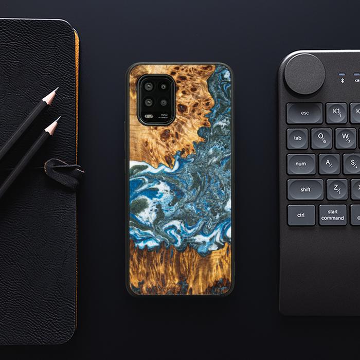 Xiaomi Mi 10 lite Handyhülle aus Harz und Holz - Synergy#E17