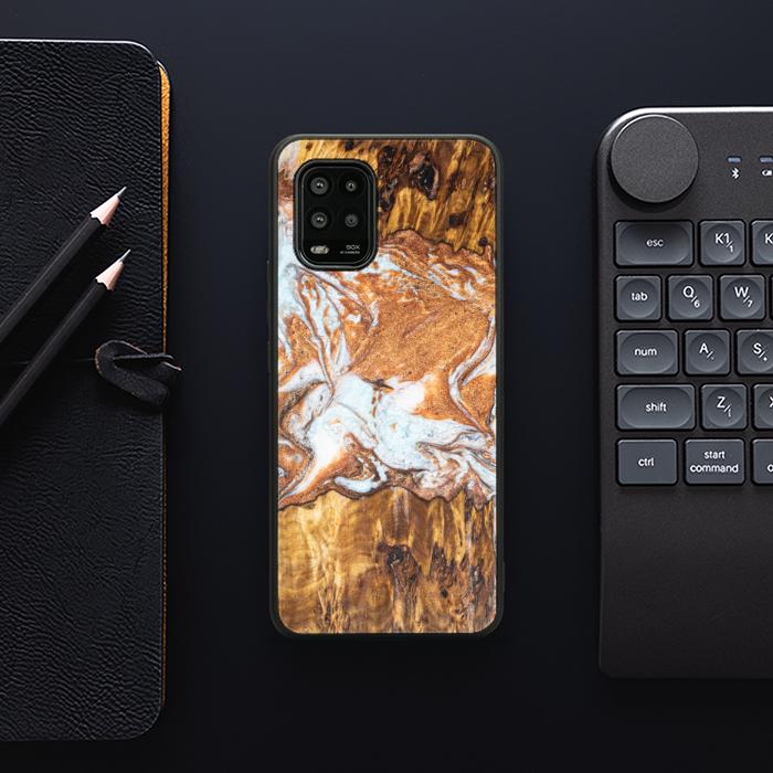 Xiaomi Mi 10 lite Handyhülle aus Harz und Holz - Synergy#E18