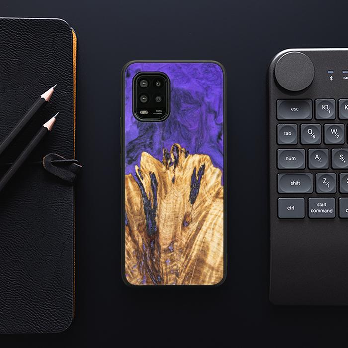 Xiaomi Mi 10 lite Handyhülle aus Harz und Holz - Synergy#E22