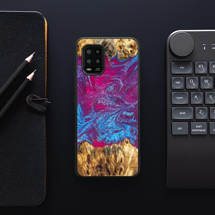 Xiaomi Mi 10 lite Handyhülle aus Harz und Holz - Synergy#E3