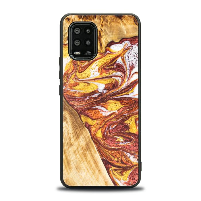 Xiaomi Mi 10 lite Handyhülle aus Harz und Holz - Synergy#E4