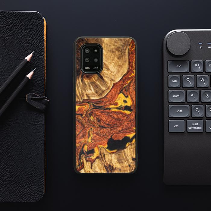 Xiaomi Mi 10 lite Handyhülle aus Harz und Holz - Synergy#E6