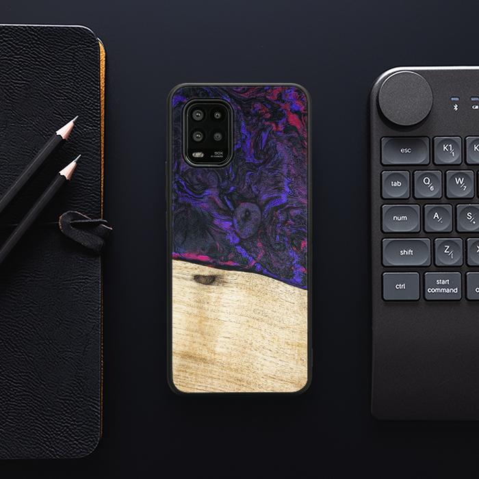 Xiaomi Mi 10 lite Handyhülle aus Harz und Holz - Synergy#F18
