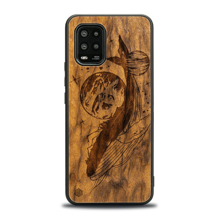 Xiaomi Mi 10 lite Handyhülle aus Holz - Cosmic Whale
