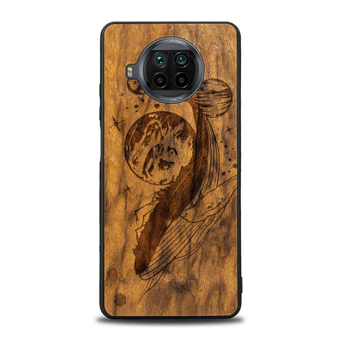 Xiaomi Mi 10T lite Handyhülle aus Holz - Cosmic Whale