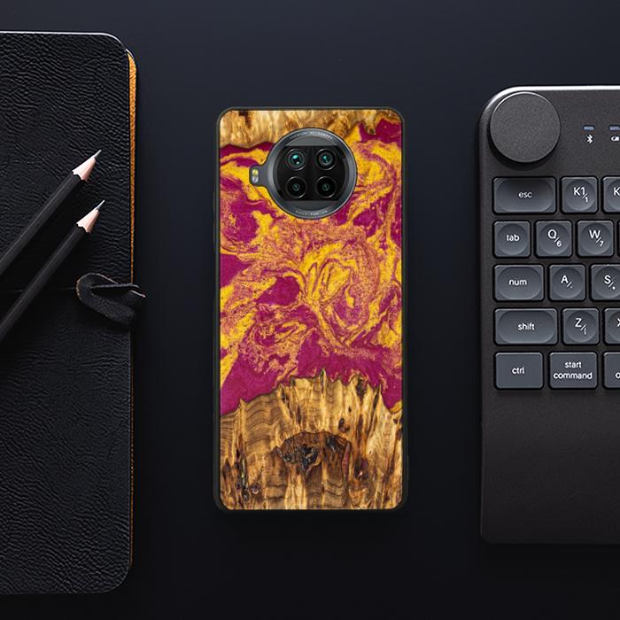 Xiaomi Mi 10T lite Handyhülle aus Harz und Holz - Synergy#E11