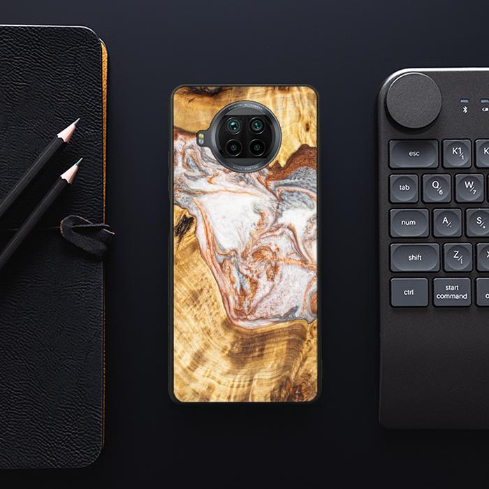 Xiaomi Mi 10T lite Handyhülle aus Harz und Holz - Synergy#E5