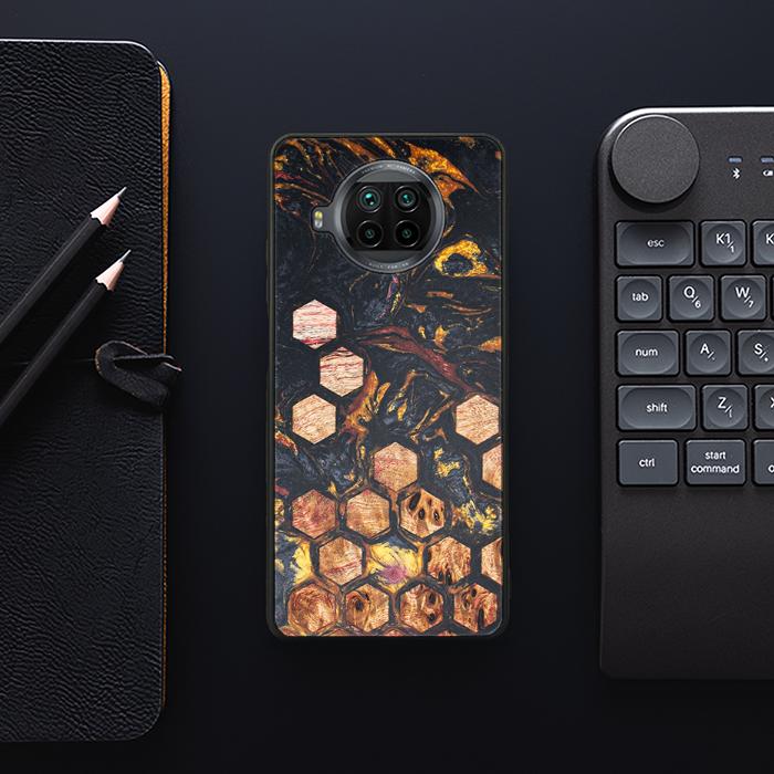Xiaomi Mi 10T lite Handyhülle aus Harz und Holz - Synergy#F26