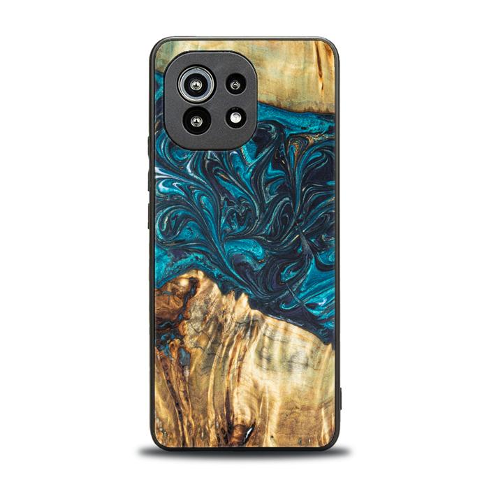 Xiaomi Mi 11 lite / 5G / 5G NE Handyhülle aus Harz und Holz - Synergy#E12