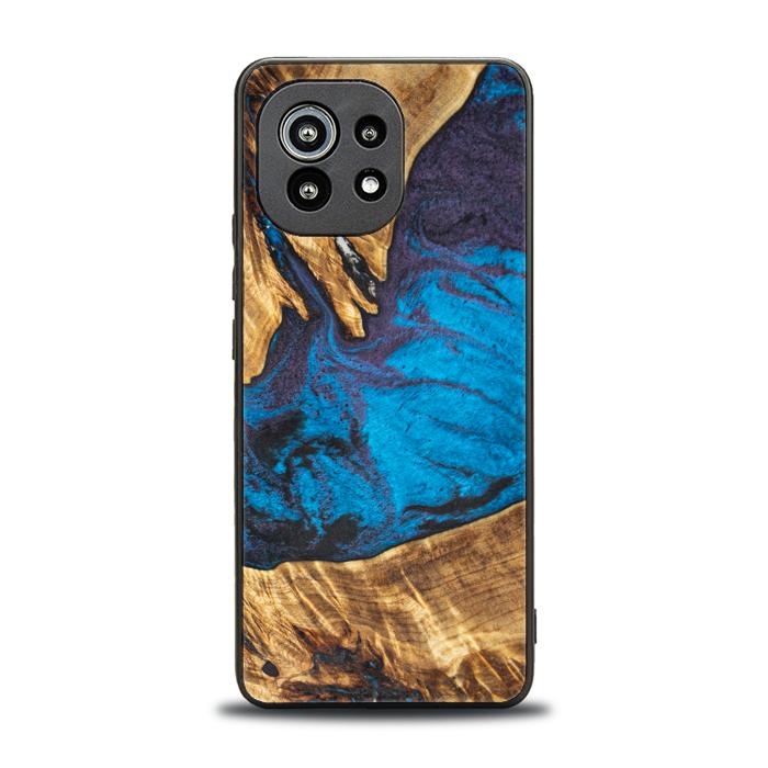 Xiaomi Mi 11 lite / 5G / 5G NE Handyhülle aus Harz und Holz - Synergy#E21