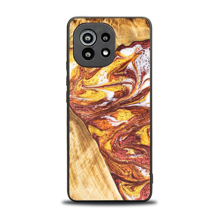 Xiaomi Mi 11 lite / 5G / 5G NE Handyhülle aus Harz und Holz - Synergy#E4