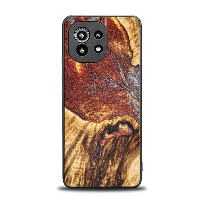Xiaomi Mi 11 lite / 5G / 5G NE Handyhülle aus Harz und Holz - Synergy#E9