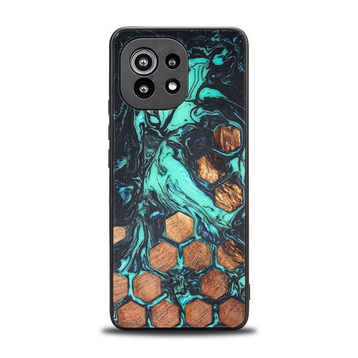 Xiaomi Mi 11 lite / 5G / 5G NE Handyhülle aus Harz und Holz - Synergy#F23