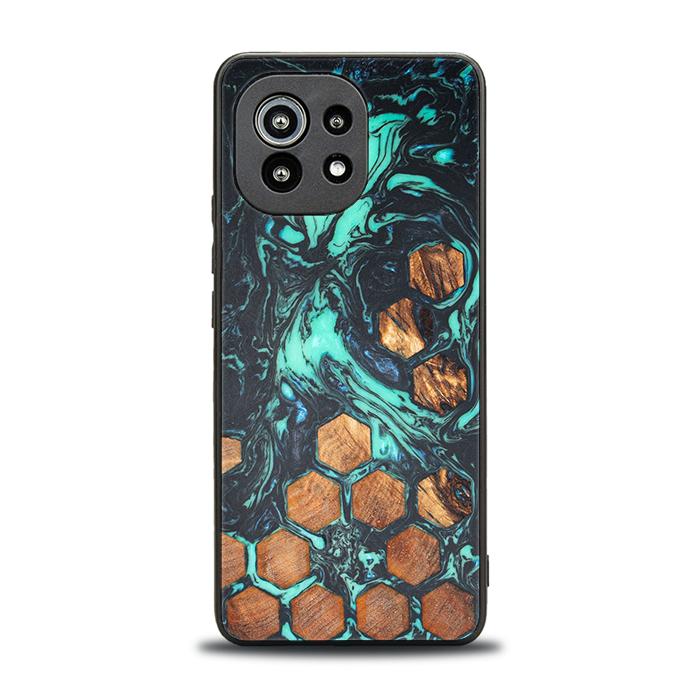 Xiaomi Mi 11 lite / 5G / 5G NE Handyhülle aus Harz und Holz - Synergy#F28