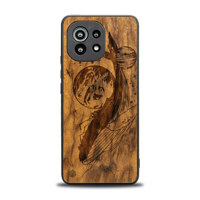 Xiaomi Mi 11 lite / 5G / 5G NE Handyhülle aus Holz - Cosmic Whale