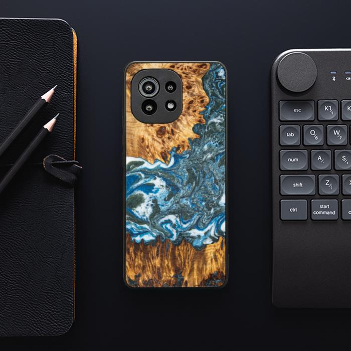 Xiaomi Mi 11 Handyhülle aus Harz und Holz - Synergy#E17