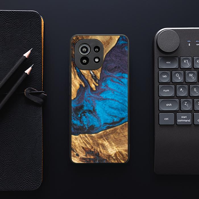 Xiaomi Mi 11 Handyhülle aus Harz und Holz - Synergy#E21