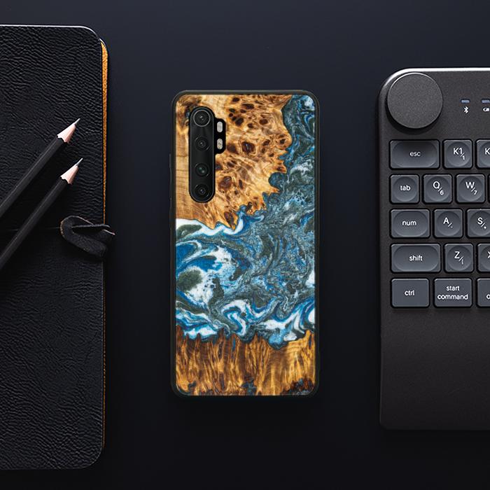 Xiaomi Mi NOTE 10 lite Handyhülle aus Harz und Holz - Synergy#E17