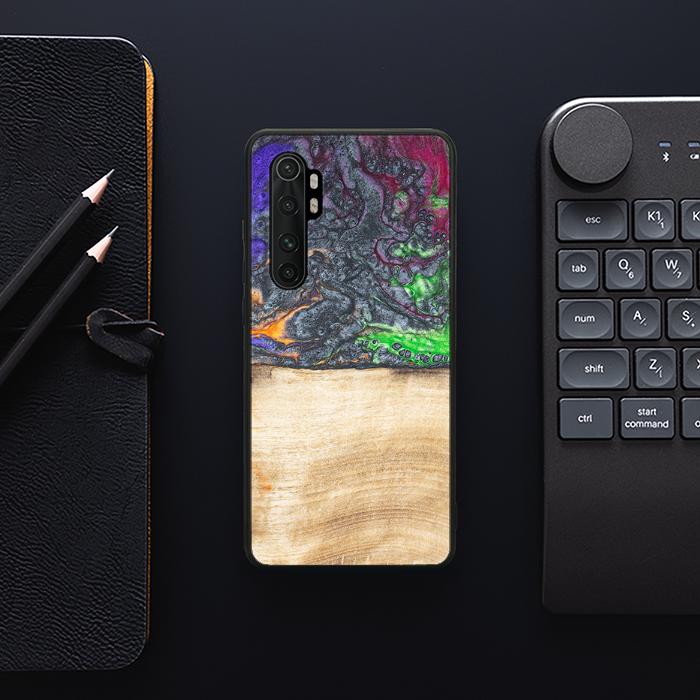 Xiaomi Mi NOTE 10 lite Handyhülle aus Harz und Holz - Synergy#F2