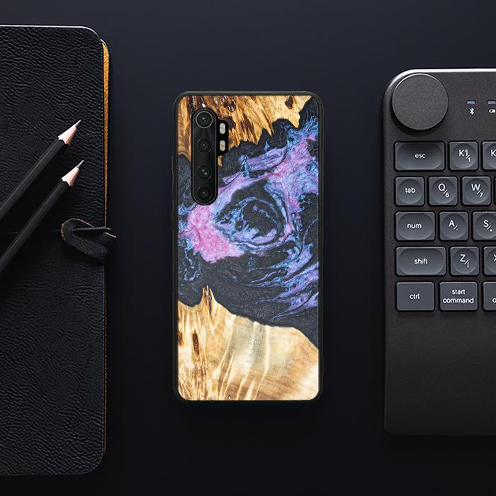 Xiaomi Mi NOTE 10 lite Handyhülle aus Harz und Holz - Synergy#F25