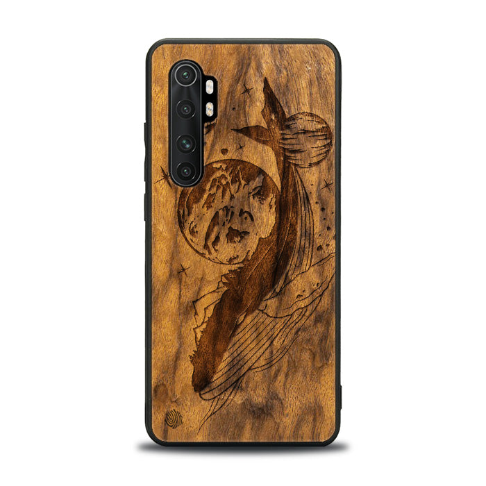 Xiaomi Mi NOTE 10 lite Handyhülle aus Holz - Cosmic Whale