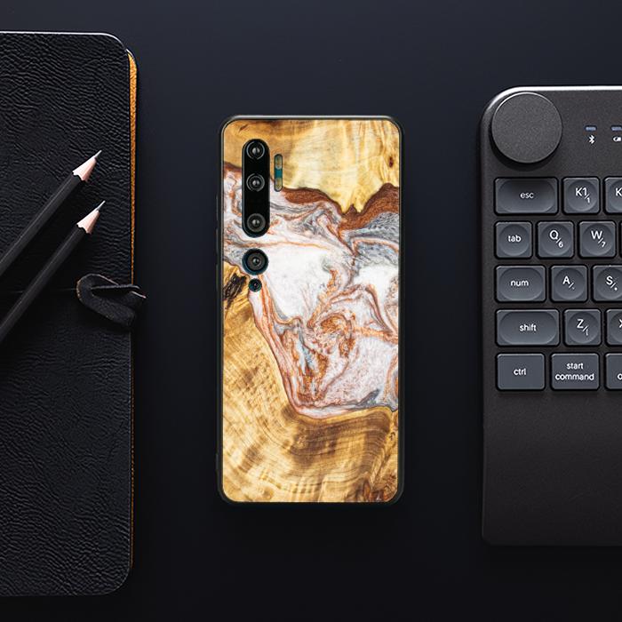 Xiaomi Mi NOTE 10 / 10 Pro Handyhülle aus Harz und Holz - Synergy#E5