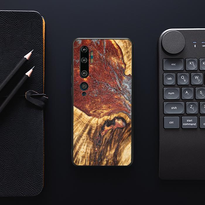 Xiaomi Mi NOTE 10 / 10 Pro Handyhülle aus Harz und Holz - Synergy#E9