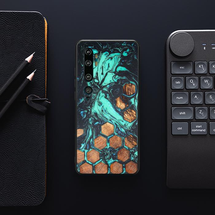 Xiaomi Mi NOTE 10 / 10 Pro Handyhülle aus Harz und Holz - Synergy#F23