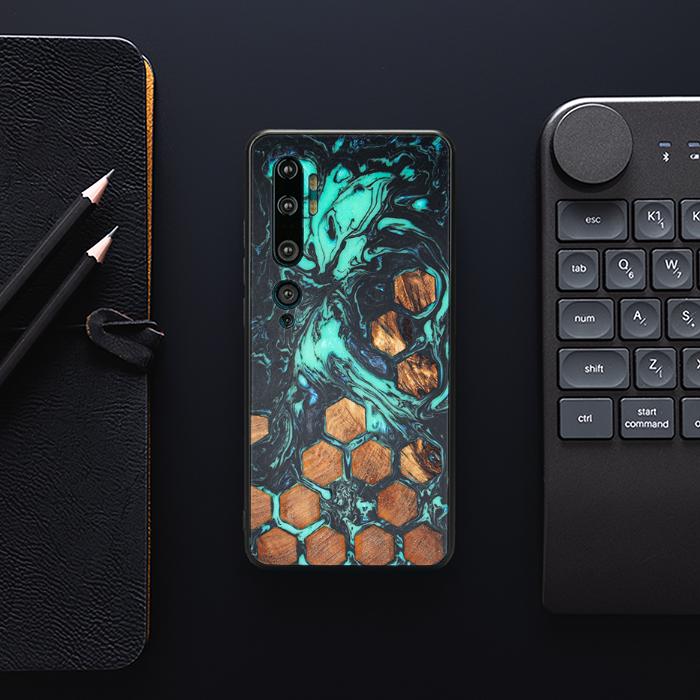 Xiaomi Mi NOTE 10 / 10 Pro Handyhülle aus Harz und Holz - Synergy#F28