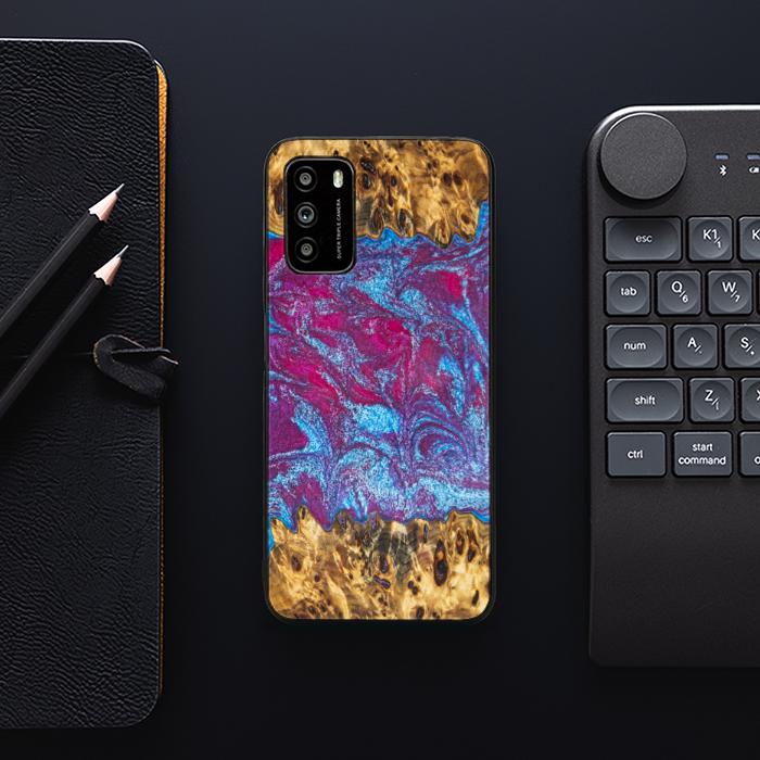 Xiaomi POCO M3 Handyhülle aus Harz und Holz - Synergy#E15