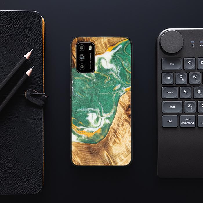 Xiaomi POCO M3 Handyhülle aus Harz und Holz - Synergy#E20
