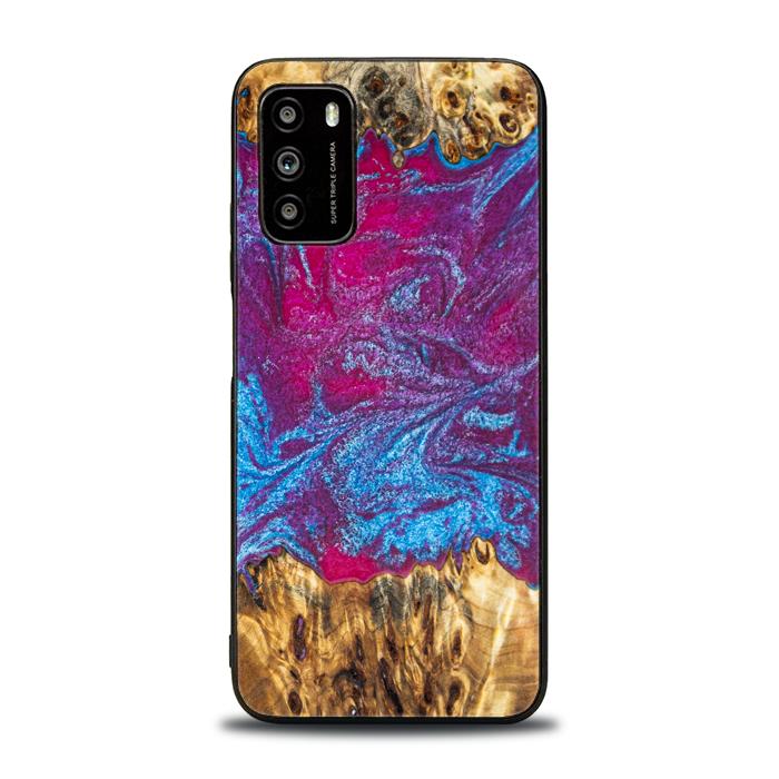 Xiaomi POCO M3 Handyhülle aus Harz und Holz - Synergy#E3